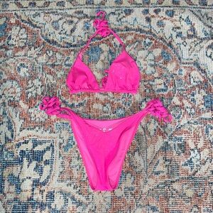 Frankie's Bikinis Pink Swim Bikini